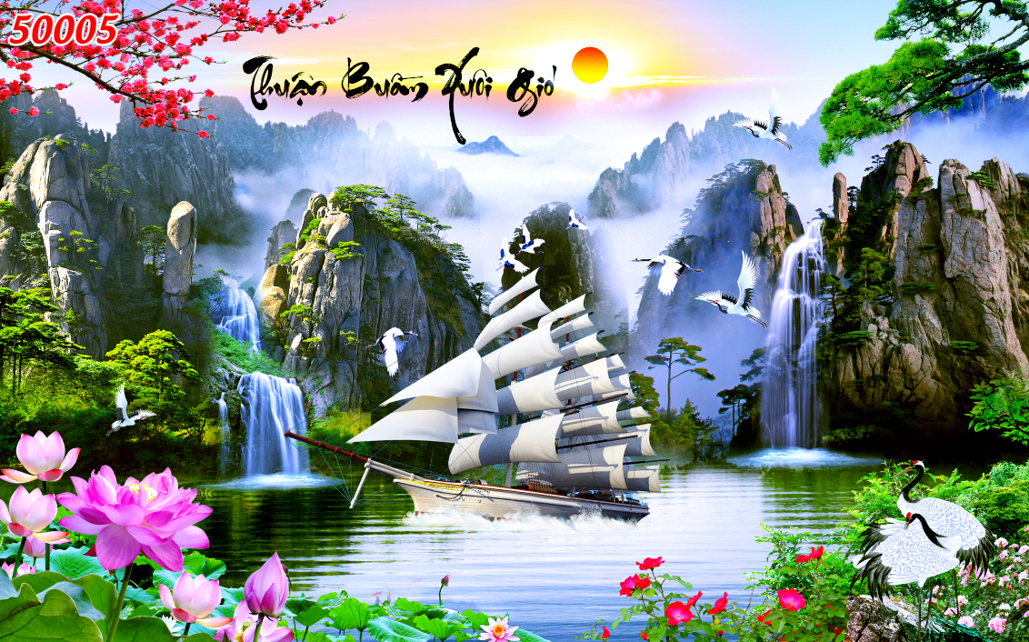 mau-tranh-canvas-thuan-buom-xuoi-gio-50005