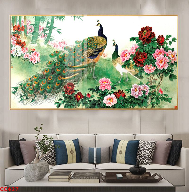 mau-tranh-trang-guong-chim-cong-427