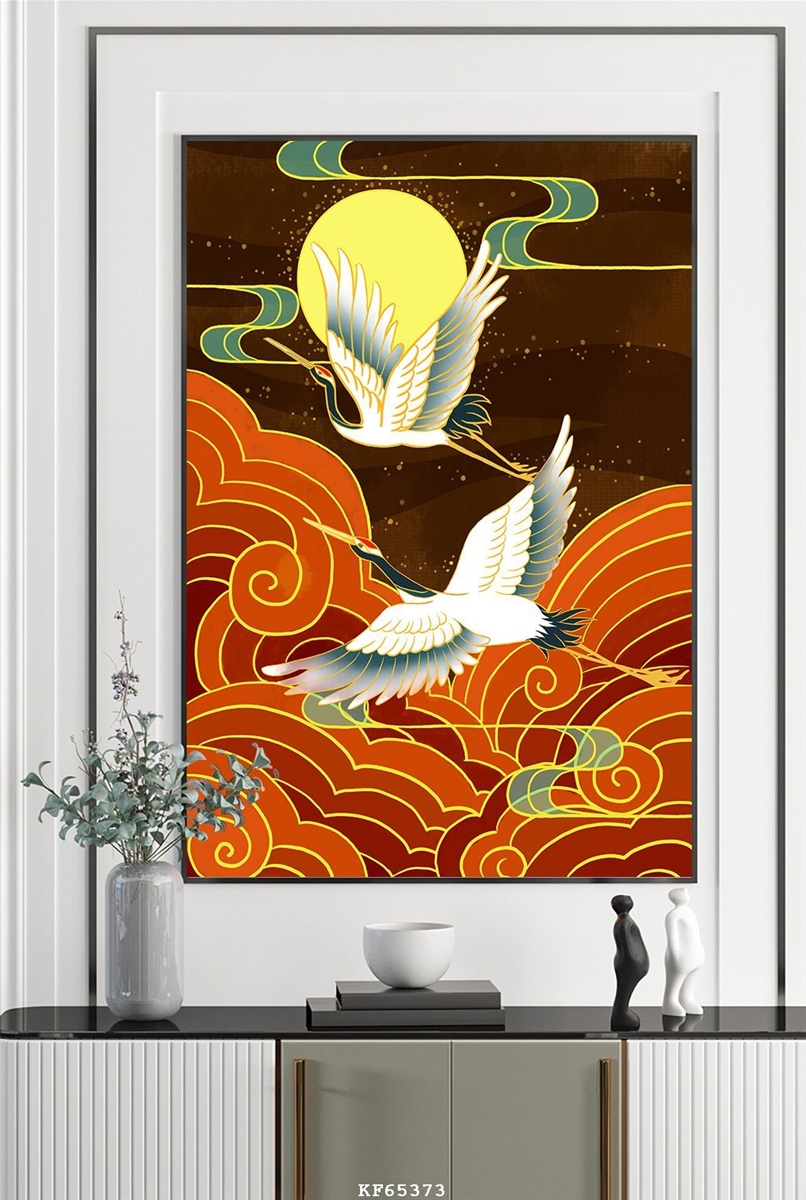 mau-tranh-trang-guong-chim-hac-65373