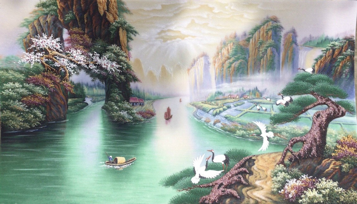 mau-tranh-da-quy-son-thuy-huu-tinh-dep